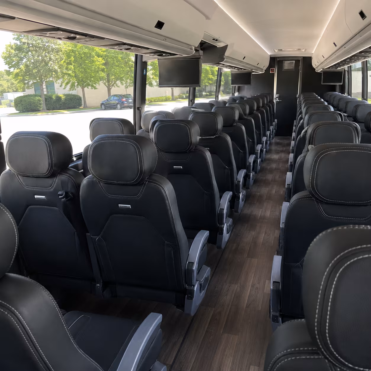el monte charter bus rental interior