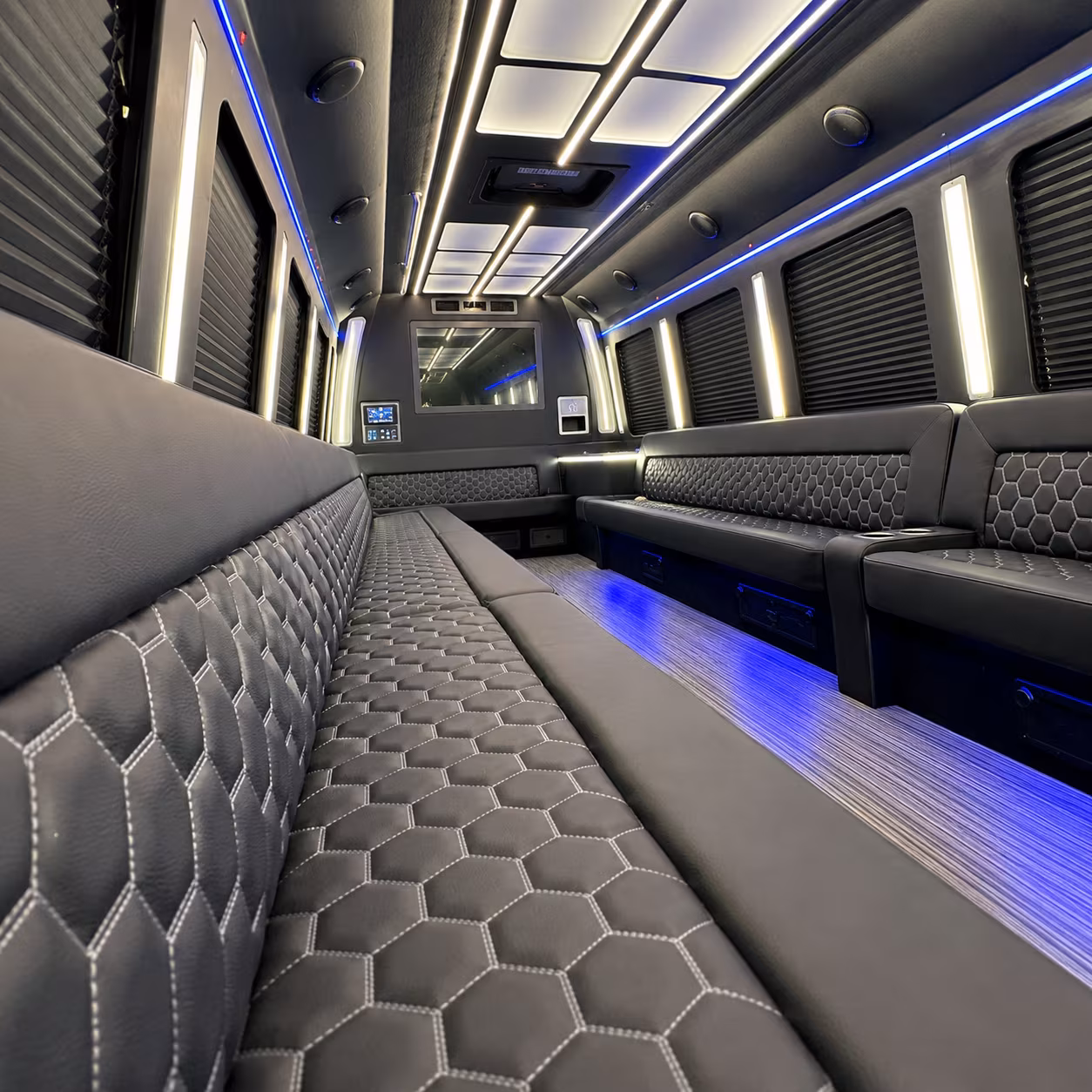 el monte party bus rentals inside