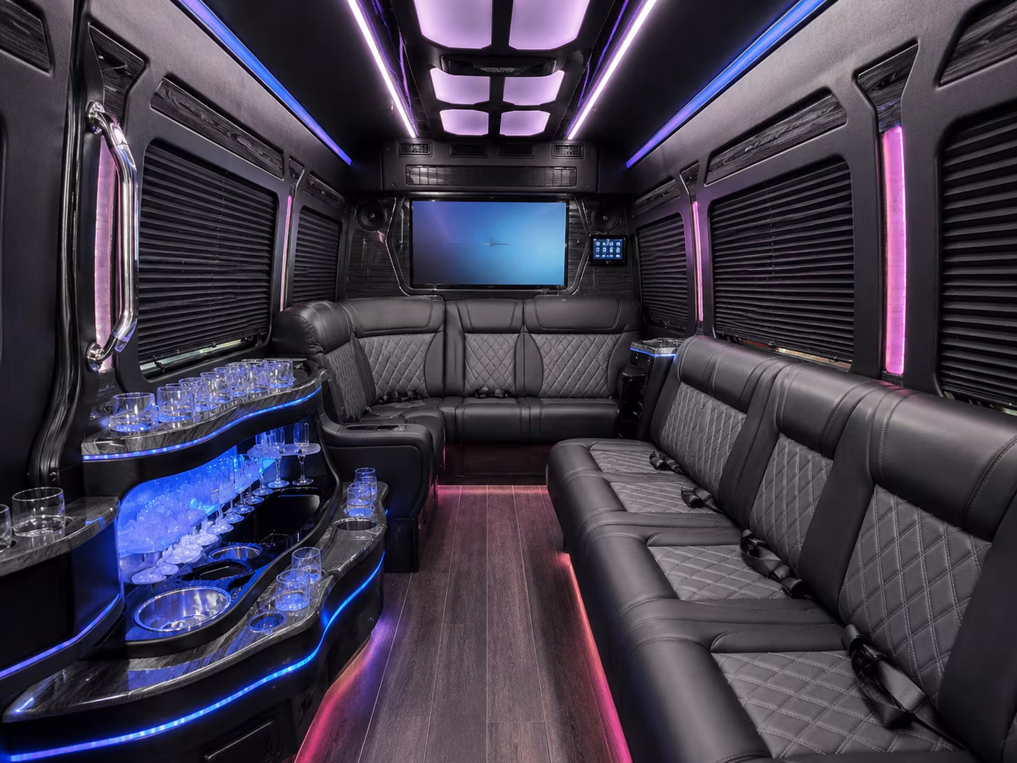 el monte private event transportation onboard seating